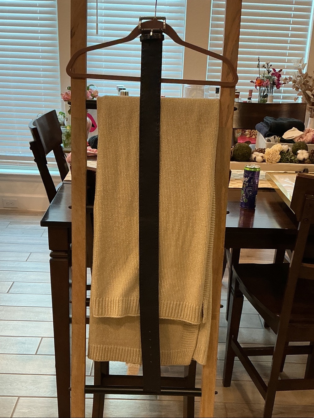 Michael Kors Black Leather Narrow Belt
